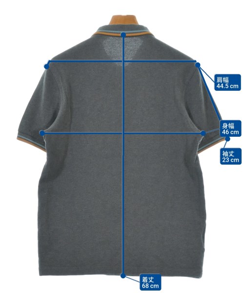 FRED PERRY（フレッドペリー）ポロシャツ グレー サイズ:M メンズ/2200655625025