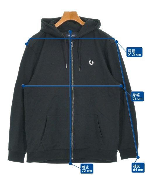 FRED PERRY（フレッドペリー）パーカー 黒 サイズ:L メンズ/2200707047010