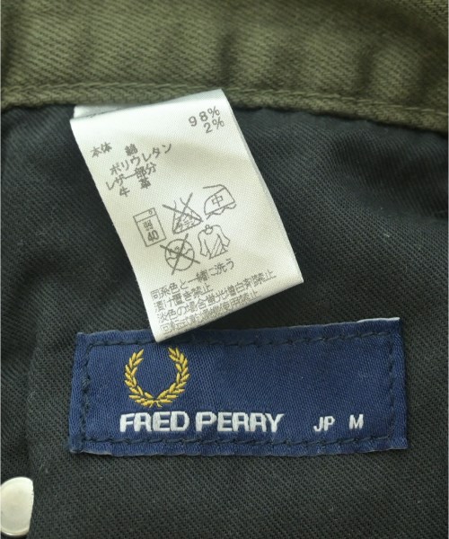 FRED PERRY（フレッドペリー）デニムパンツ カーキ サイズ:72-80(M位) メンズ/2200710970077