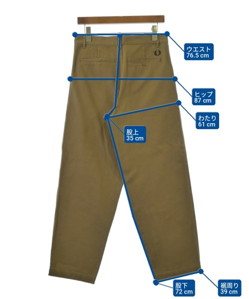 FRED PERRY（フレッドペリー）スラックス 茶 サイズ:30(M位) メンズ/2200710970114