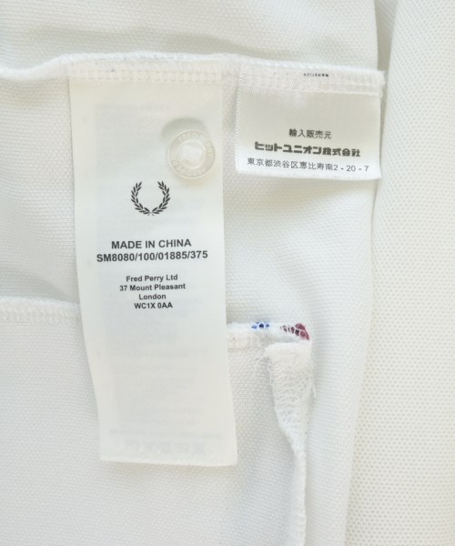 FRED PERRY（フレッドペリー）ポロシャツ 白 サイズ:M メンズ/2200710703057