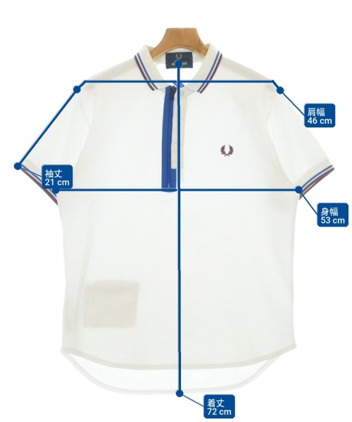 FRED PERRY（フレッドペリー）ポロシャツ 白 サイズ:M メンズ/2200710703057