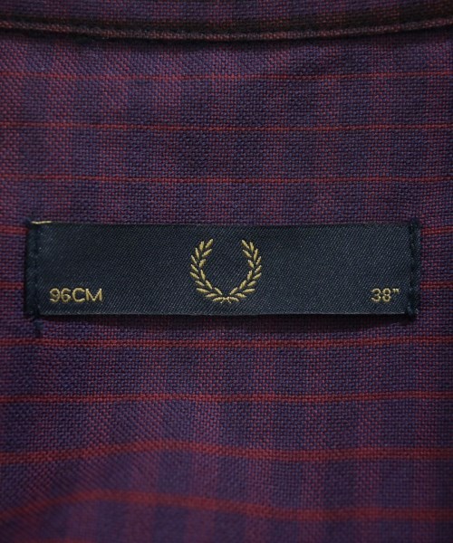 FRED PERRY（フレッドペリー）カジュアルシャツ 紫 サイズ:38(XXS位) メンズ/2200718610029