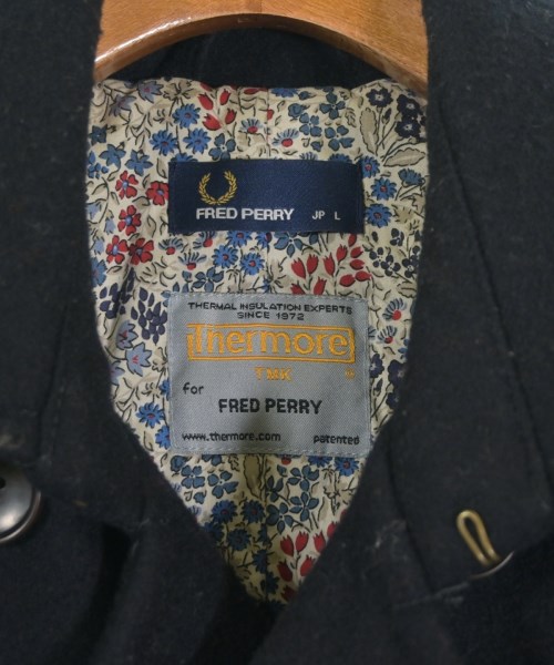 FRED PERRY（フレッドペリー）ピーコート 黒 サイズ:L メンズ/2200647634080