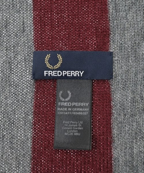 FRED PERRY（フレッドペリー）マフラー グレー サイズ:- メンズ/2200648808091