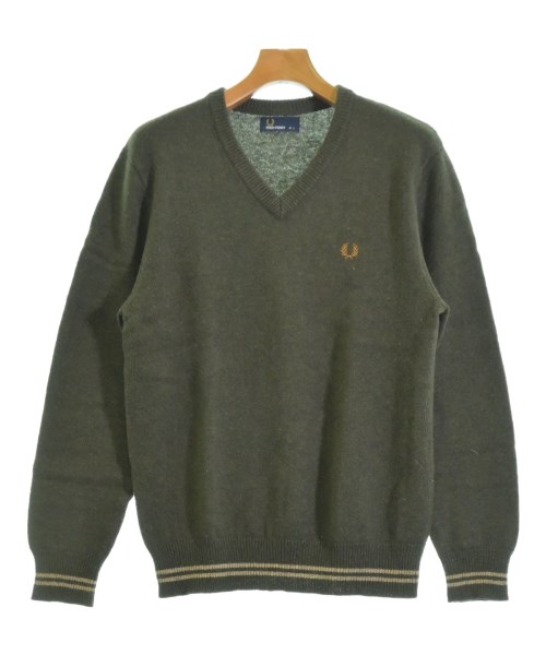 FRED PERRY(フレッドペリー)ニット・セーター カーキ サイズ:L/2200647675045