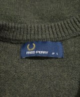 FRED PERRY（フレッドペリー）ニット・セーター カーキ サイズ:L メンズ/2200647675045