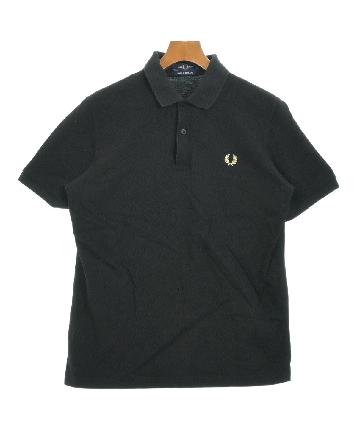 FRED PERRY（フレッドペリー）ポロシャツ 黒 サイズ:42(L位) メンズ