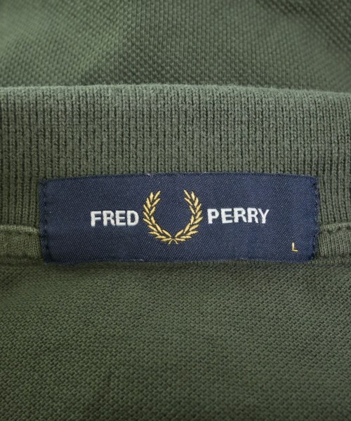 FRED PERRY（フレッドペリー）ポロシャツ カーキ サイズ:L メンズ/2200652453089
