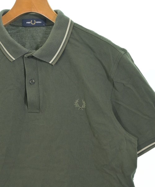 FRED PERRY（フレッドペリー）ポロシャツ カーキ サイズ:L メンズ/2200652453089