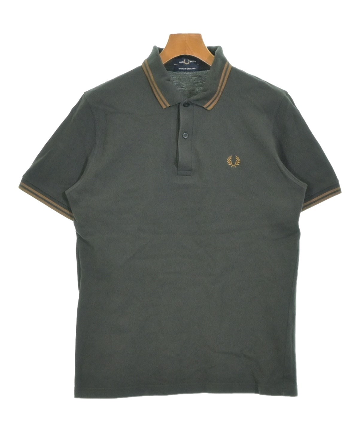 FRED PERRY（フレッドペリー）ポロシャツ カーキ サイズ:42(L位