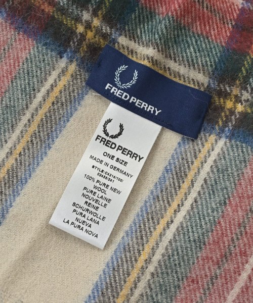 FRED PERRY（フレッドペリー）マフラー ベージュ サイズ:ONE メンズ/2200702532054