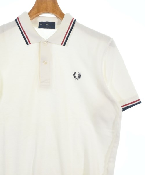 FRED PERRY（フレッドペリー）ポロシャツ 白 サイズ:40(M位) メンズ/2200702446177