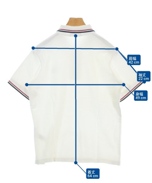 FRED PERRY（フレッドペリー）ポロシャツ 白 サイズ:40(M位) メンズ/2200702446177