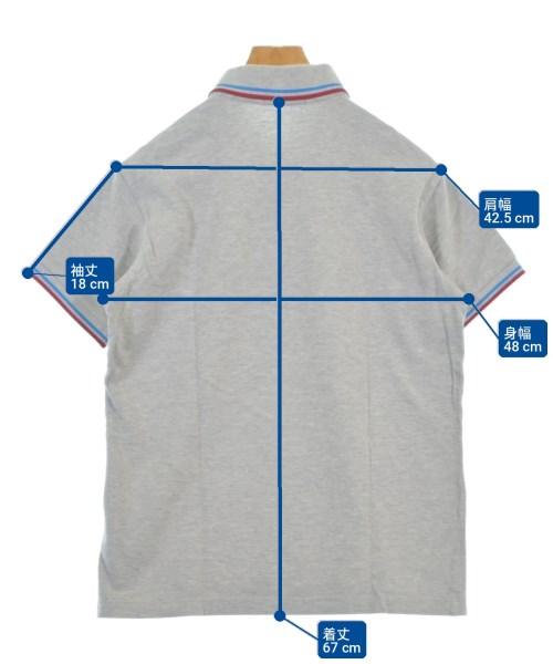 FRED PERRY（フレッドペリー）ポロシャツ グレー サイズ:L メンズ/2200702446337