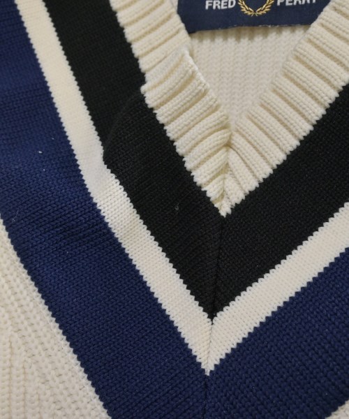 FRED PERRY（フレッドペリー）ニット・セーター 白 サイズ:L メンズ/2200707115023