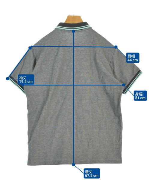 FRED PERRY（フレッドペリー）ポロシャツ グレー サイズ:L メンズ/2200671250058