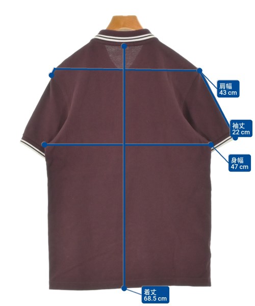 FRED PERRY（フレッドペリー）ポロシャツ 赤 サイズ:M メンズ/2200671520052