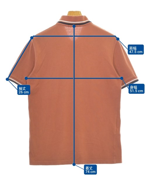 FRED PERRY（フレッドペリー）ポロシャツ オレンジ サイズ:38(S位) メンズ/2200722841044