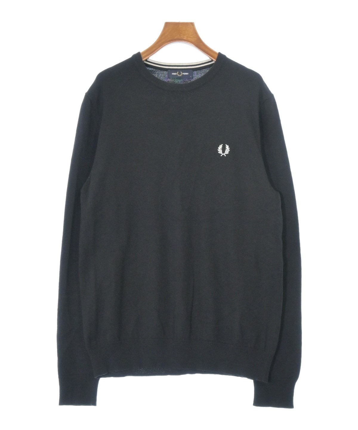 FRED PERRY（フレッドペリー）ニット・セーター 黒 サイズ:L メンズ 