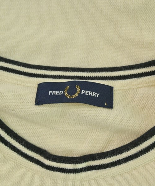 FRED PERRY（フレッドペリー）ニット・セーター 白 サイズ:L メンズ/2200685140154