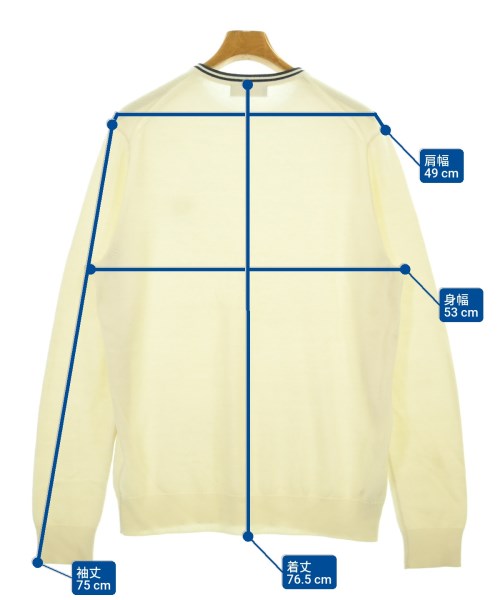 FRED PERRY（フレッドペリー）ニット・セーター 白 サイズ:L メンズ/2200685140154