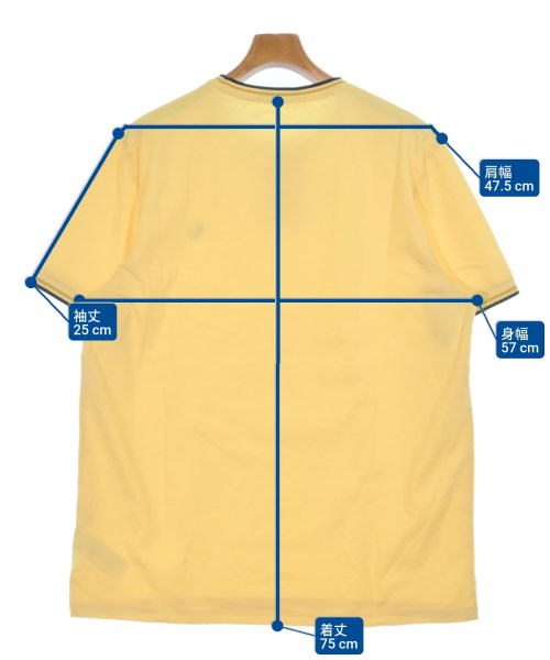 FRED PERRY（フレッドペリー）Tシャツ・カットソー 黄 サイズ:XL メンズ/2200692131046