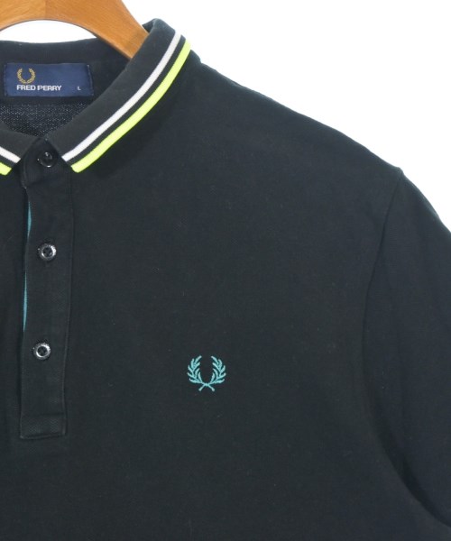 FRED PERRY（フレッドペリー）ポロシャツ 黒 サイズ:L メンズ/2200686665083