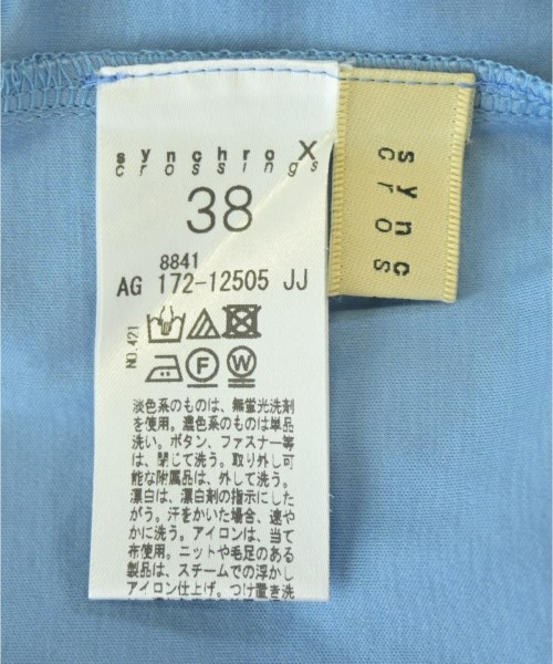 SYNCHRO X（シンクロ）Tシャツ・カットソー 青 サイズ:38(M位) レディース/2200703746061
