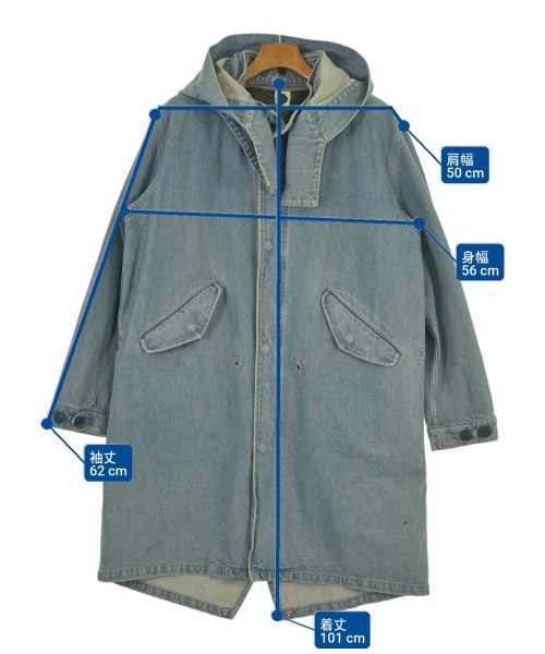 THE DUFFER OF ST. GEORGE（ザダファーオブセントジョージ）モッズコート 青 サイズ:-(XL位) メンズ/2200634669026