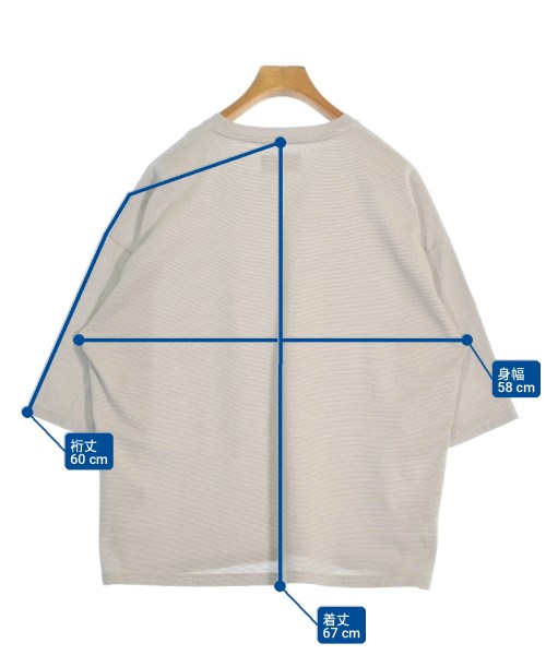 THE DUFFER OF ST. GEORGE（ザダファーオブセントジョージ）Tシャツ・カットソー ベージュ サイズ:S メンズ/2200677178059