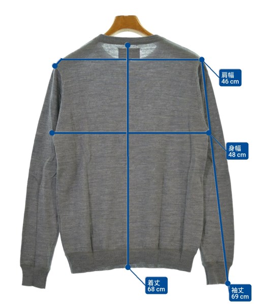 THE DUFFER OF ST. GEORGE（ザダファーオブセントジョージ）ニット・セーター グレー サイズ:L メンズ/2200462411200