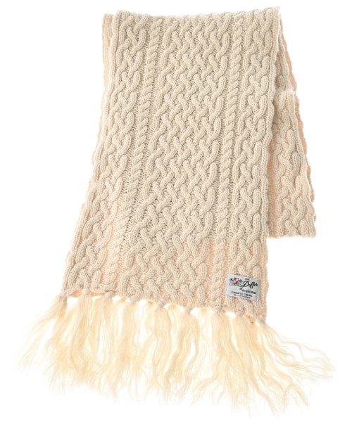 THE DUFFER OF ST. GEORGE(ザダファーオブセントジョージ)マフラー 白 サイズ:-/2200669901085