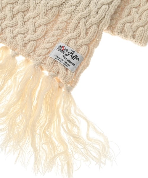 THE DUFFER OF ST. GEORGE（ザダファーオブセントジョージ）マフラー 白 サイズ:- メンズ/2200669901085