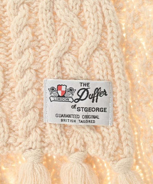 THE DUFFER OF ST. GEORGE（ザダファーオブセントジョージ）マフラー 白 サイズ:- メンズ/2200669901085
