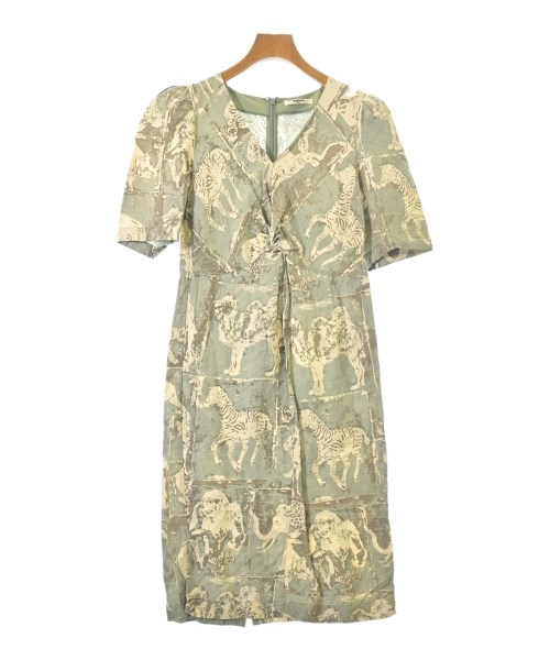 THROW　BY　SLY(スローバイスライ)ワンピース 緑 サイズ:1(S位)/2200651781015