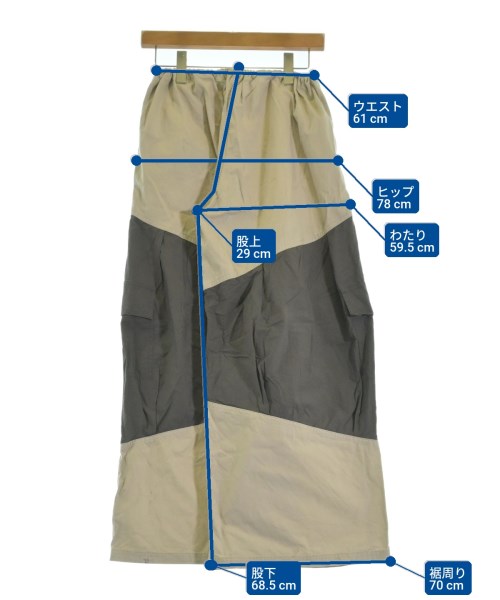 kotohayokozawa（コトハヨコザワ）カーゴパンツ ベージュ サイズ:S レディース/2200628314079