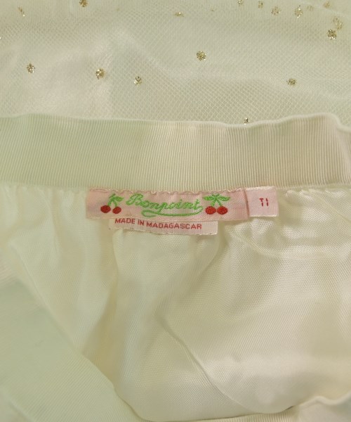 bonpoint（ボンポワン）スカート（その他） 白 サイズ:110(5T-6T) キッズ/2200641700286