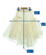 bonpoint（ボンポワン）スカート（その他） 白 サイズ:110(5T-6T) キッズ/2200641700286