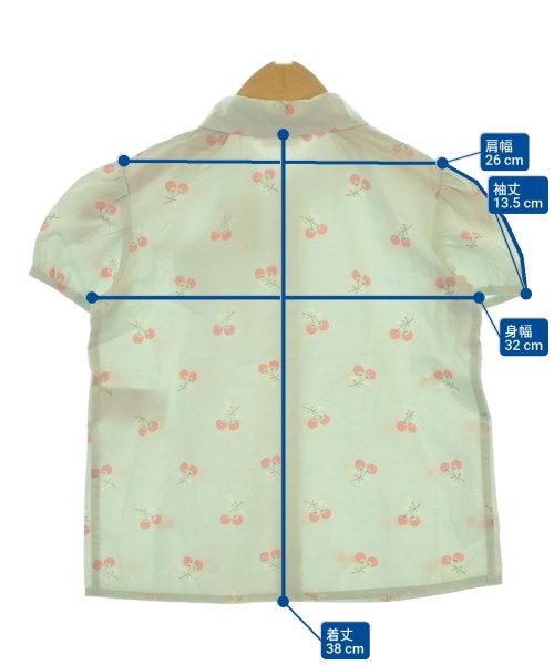 bonpoint（ボンポワン）シャツ 青 サイズ:100(3T-4T) キッズ/2200613126281