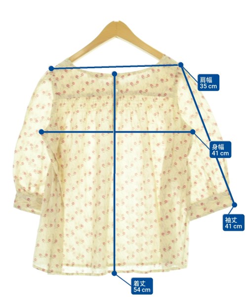 bonpoint（ボンポワン）シャツ ベージュ サイズ:XS(24M位) キッズ/2200673464057