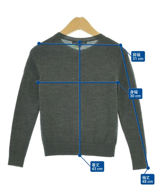 bonpoint（ボンポワン）ニット グレー サイズ:8(120cm位) キッズ/2200675934206