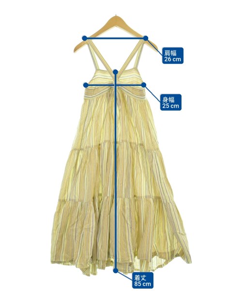 bonpoint（ボンポワン）ワンピース（その他） 黄 サイズ:120(7T-8T) キッズ/2200677904016