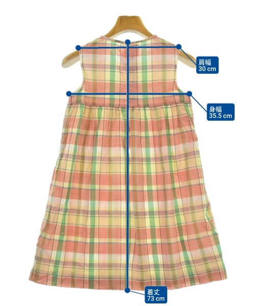 bonpoint（ボンポワン）ワンピース（その他） オレンジ サイズ:130(9T-10T) キッズ/2200677904023