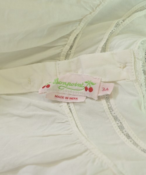 bonpoint（ボンポワン）シャツ 白 サイズ:100(3T-4T) キッズ/2200655453130