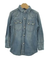 DENIM DUNGAREE（デニムアンドダンガリー）シャツ 青 サイズ:110(5T-6T) キッズ/2200687786381