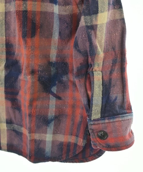 DENIM DUNGAREE（デニムアンドダンガリー）シャツ 赤 サイズ:XXS(80cm位) キッズ/2200687786398