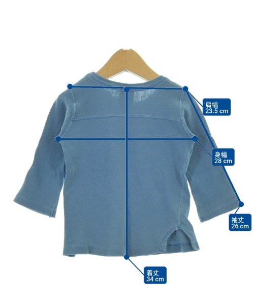 DENIM DUNGAREE（デニムアンドダンガリー）Tシャツ・カットソー 青 サイズ:XXS(12M位) キッズ/2200693969297
