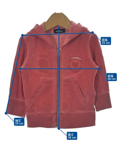 DIESEL KIDS（ディーゼルキッズ）パーカー 赤 サイズ:80(12M) キッズ/2200698612037