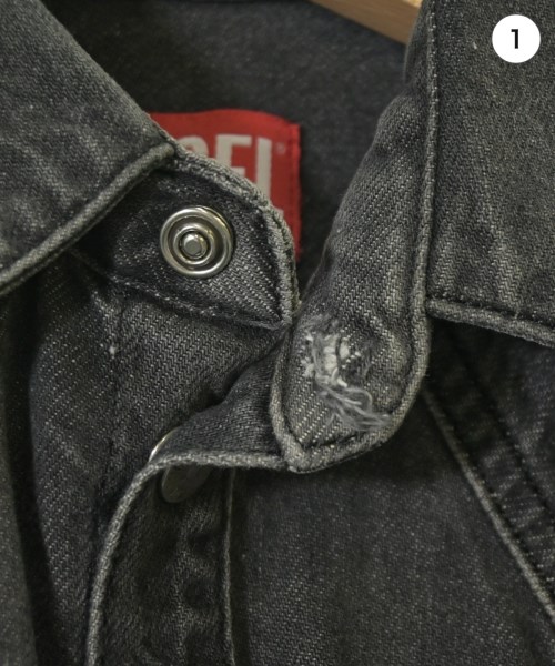 DIESEL KIDS（ディーゼルキッズ）シャツ グレー サイズ:130(9T-10T) キッズ/2200704312050